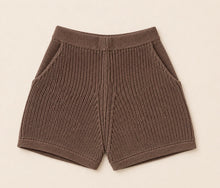 Load image into Gallery viewer, Bijou knit shorts // Brown
