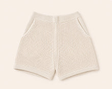 Load image into Gallery viewer, Bijou knit shorts // creme
